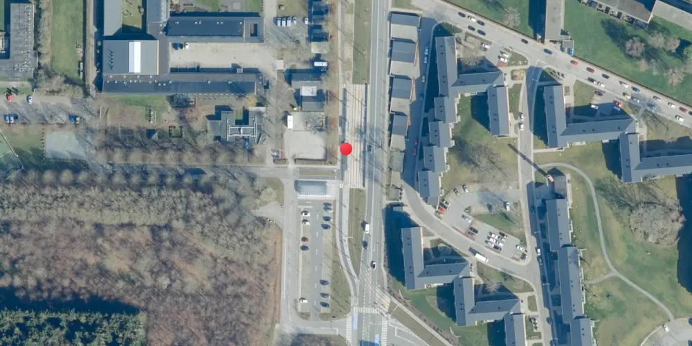 Historisk kort over Højstrup Letbanestation Historisk kort over Højstrup Letbanestation
