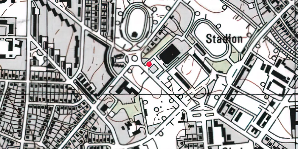Historisk kort over Idrætsparken Letbanestation Historisk kort over Idrætsparken Letbanestation