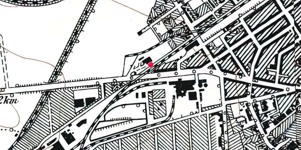 Historisk kort over Vesterbro Letbanestation Historisk kort over Vesterbro Letbanestation