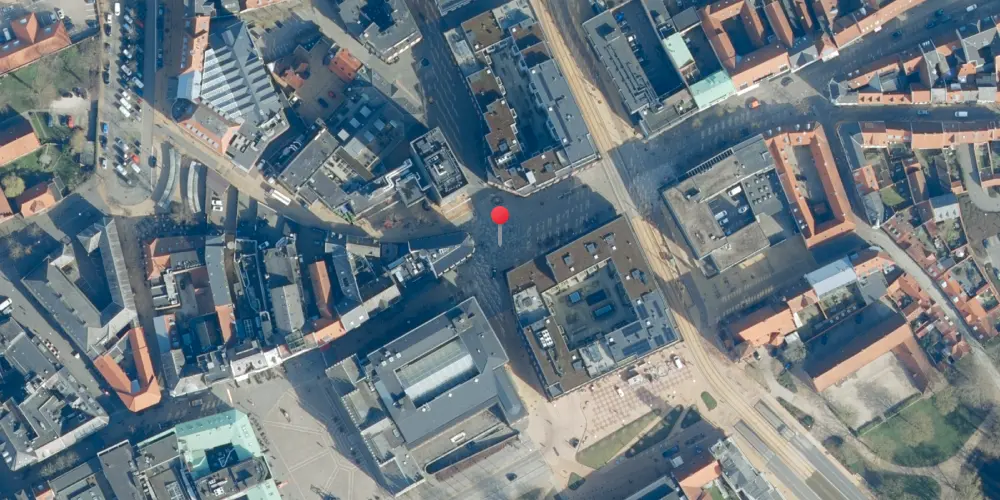 Historisk kort over Albani Torv Letbanestation Historisk kort over Albani Torv Letbanestation