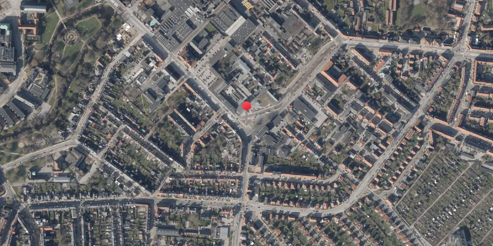Historisk kort over Benedikts Plads Letbanestation Historisk kort over Benedikts Plads Letbanestation