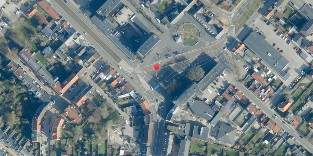 Historisk kort over Benedikts Plads Letbanestation Historisk kort over Benedikts Plads Letbanestation