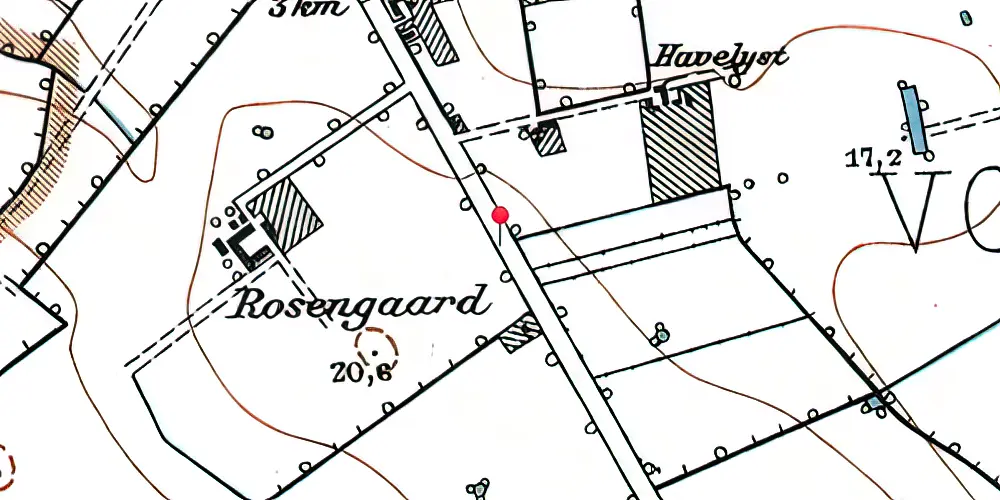 Historisk kort over Rosengårdcentret Letbanestation Historisk kort over Rosengårdcentret Letbanestation