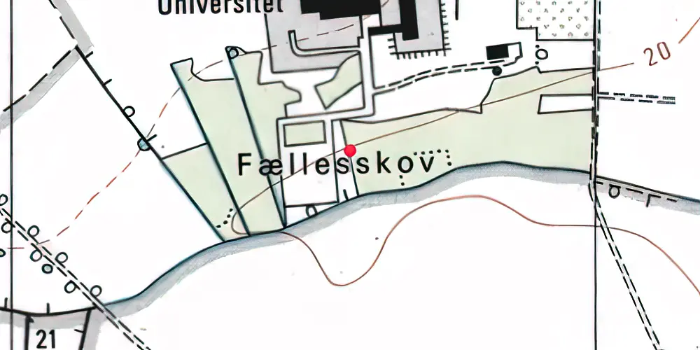 Historisk kort over SDU Syd/Hospital Nord Letbanestation Historisk kort over SDU Syd/Hospital Nord Letbanestation