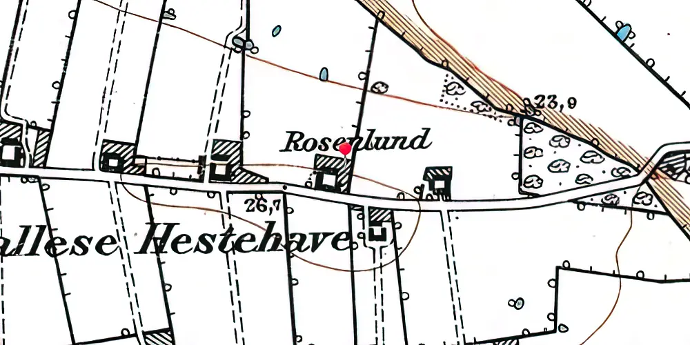 Historisk kort over Parkering Odense Syd Letbanestation Historisk kort over Parkering Odense Syd Letbanestation