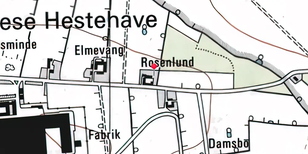 Historisk kort over Parkering Odense Syd Letbanestation Historisk kort over Parkering Odense Syd Letbanestation