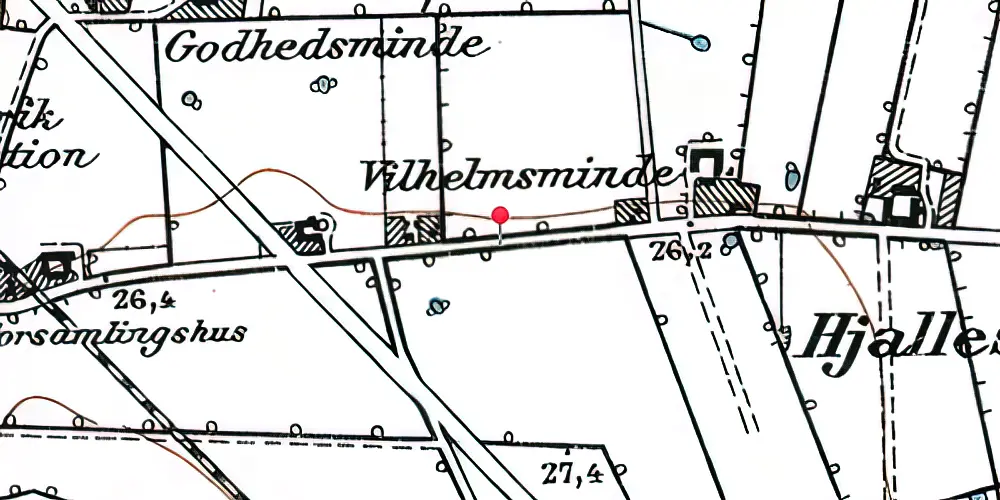 Historisk kort over Hestehaven Letbanestation Historisk kort over Hestehaven Letbanestation