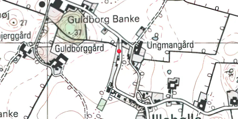 Historisk kort over Illebølle Station Historisk kort over Illebølle Station