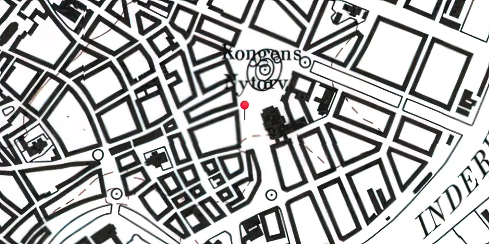 Historisk kort over Kongens Nytorv Metrostation Historisk kort over Kongens Nytorv Metrostation