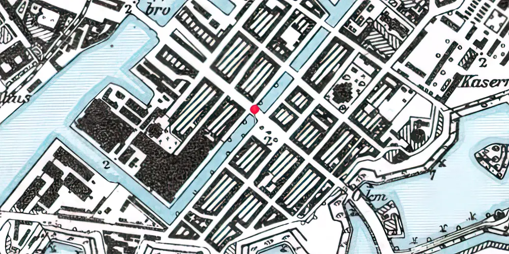 Historisk kort over Christianshavn Metrostation Historisk kort over Christianshavn Metrostation