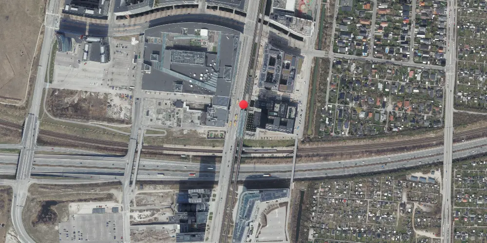 Historisk kort over Ørestad Metrostation Historisk kort over Ørestad Metrostation