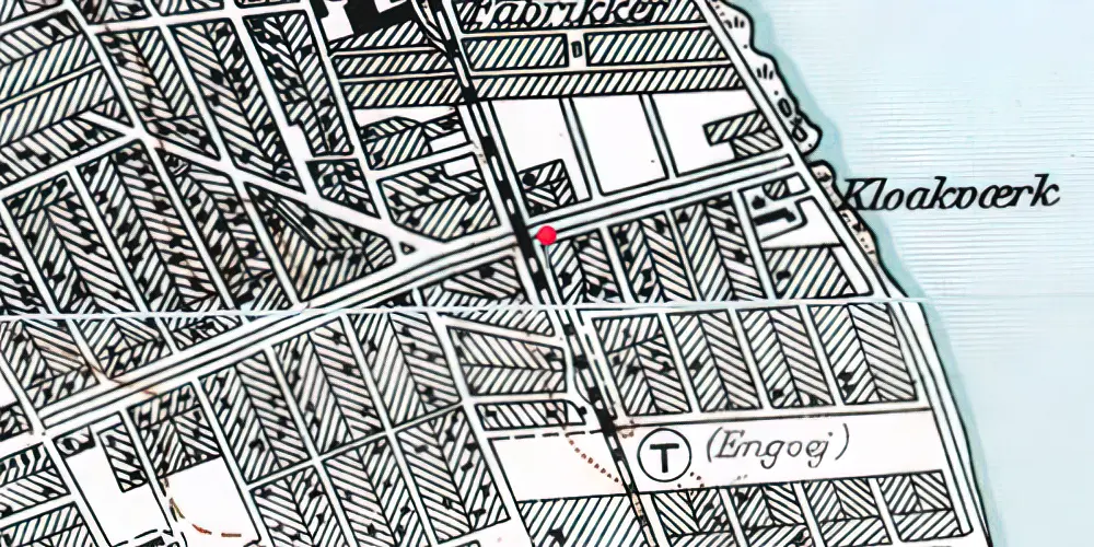 Historisk kort over Amager Strand Metrostation Historisk kort over Amager Strand Metrostation