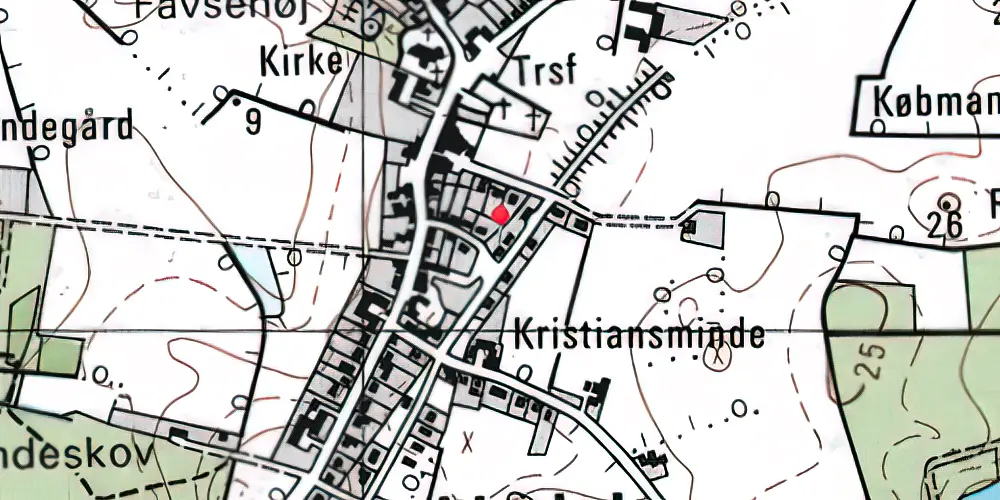 Historisk kort over Lindelse Station Historisk kort over Lindelse Station