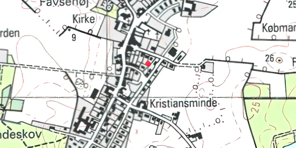 Historisk kort over Lindelse Station Historisk kort over Lindelse Station
