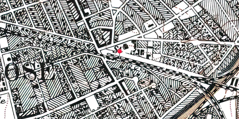 Historisk kort over Vanløse Metrostation Historisk kort over Vanløse Metrostation