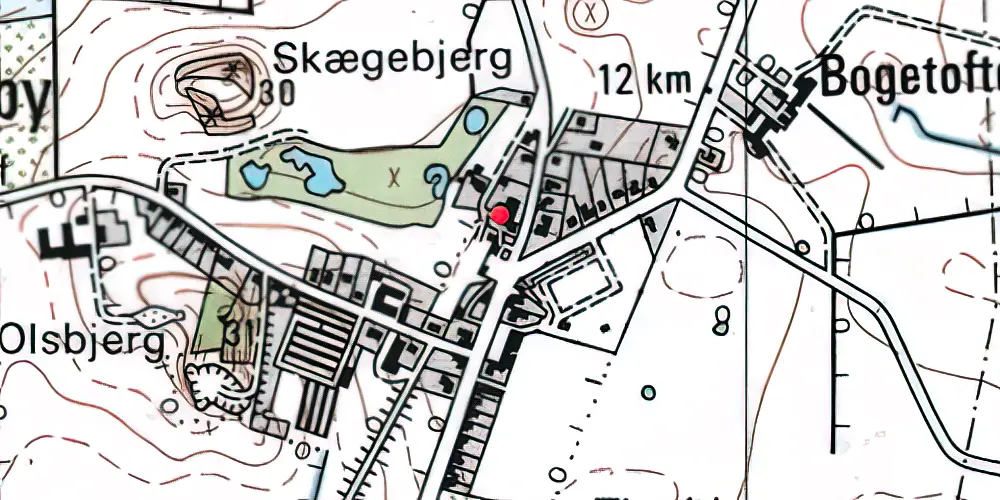 Historisk kort over Kædeby Station Historisk kort over Kædeby Station