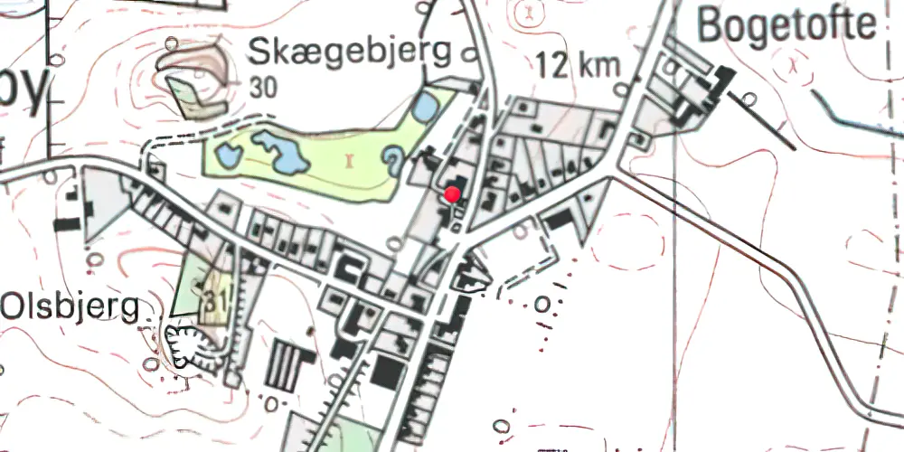 Historisk kort over Kædeby Station Historisk kort over Kædeby Station