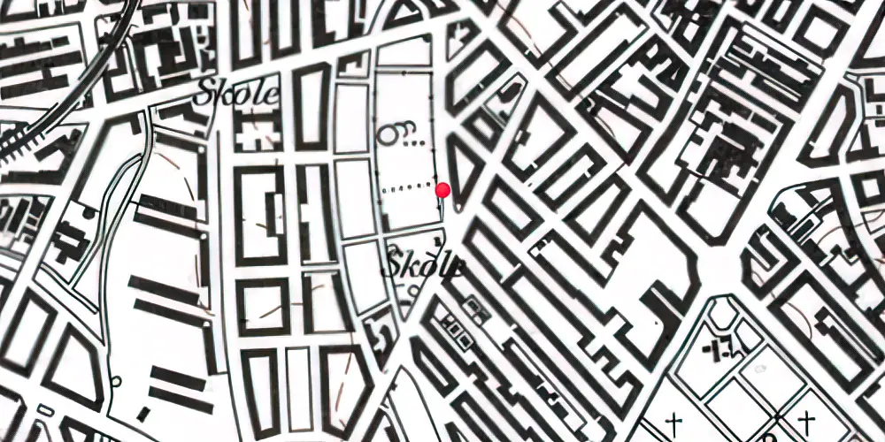 Historisk kort over Nørrebro A Station [1886-1930]