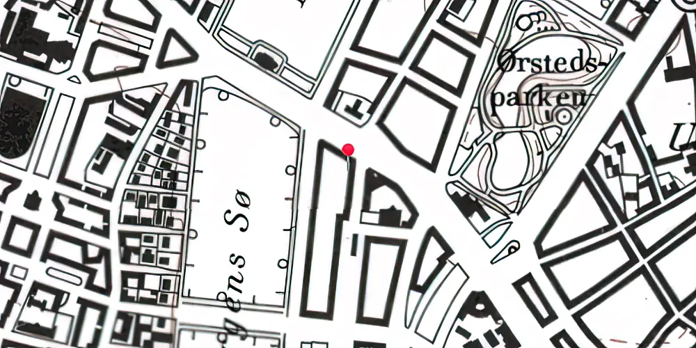 Historisk kort over Klampenborgbane Station Historisk kort over Klampenborgbane Station