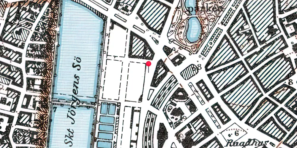 Historisk kort over Nord Banegården Historisk kort over Nord Banegården