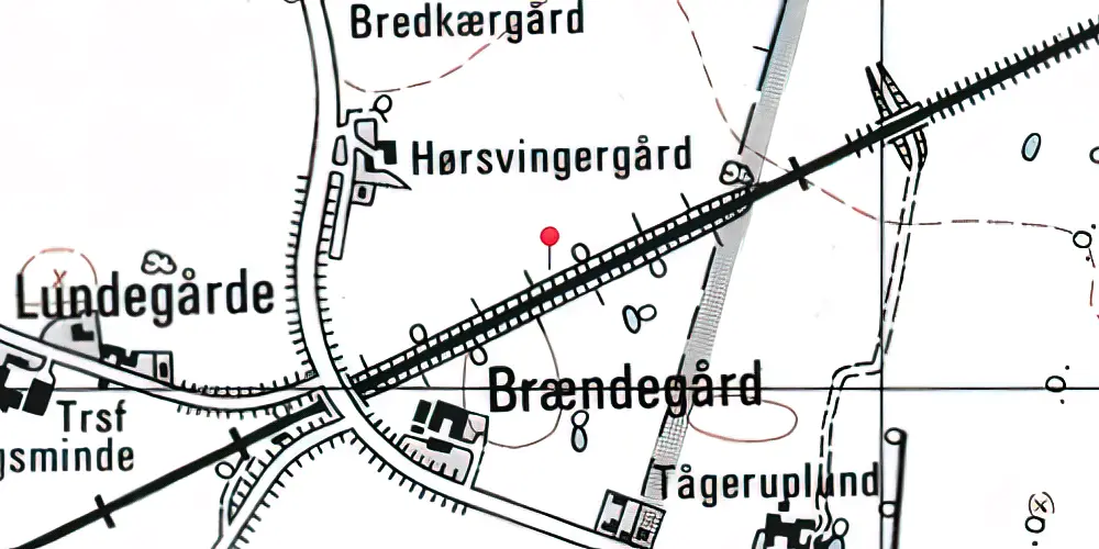 Historisk kort over Lolland Syd (Holeby) Trinbræt