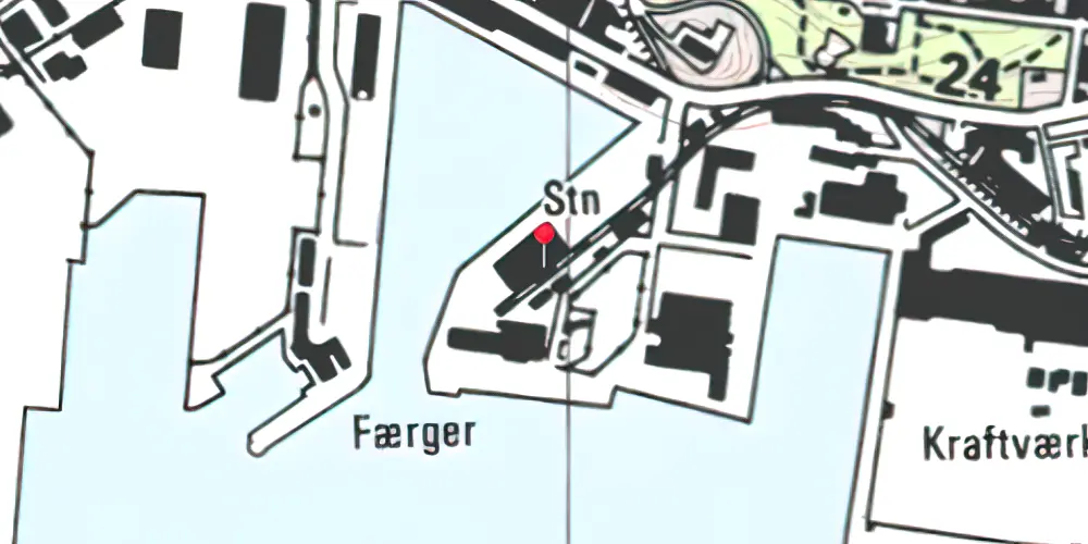 Historisk kort over Esbjerg Havn (Englandsstation) Station Historisk kort over Esbjerg Havn (Englandsstation) Station