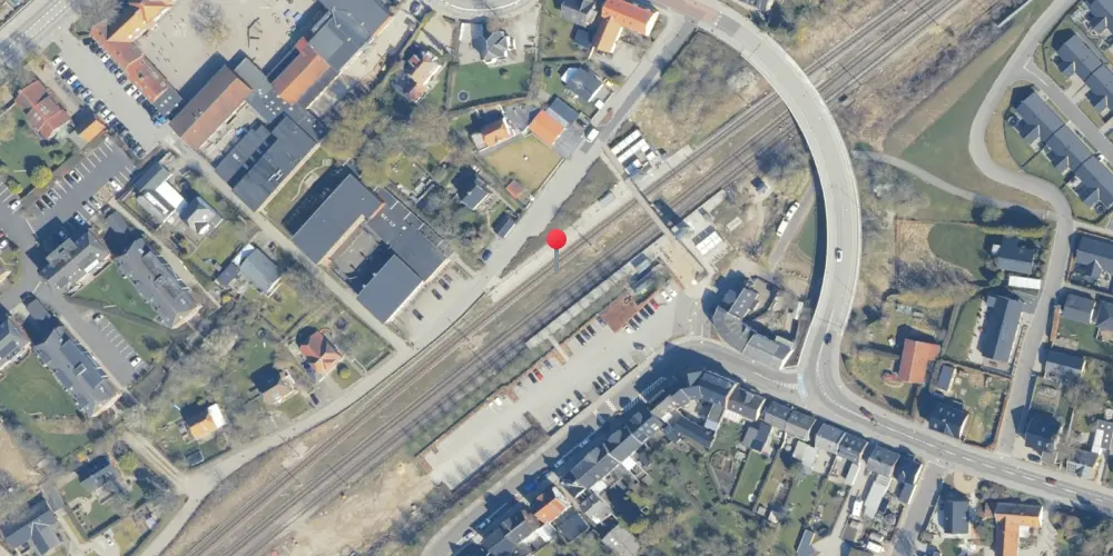 Historisk kort over Hørning Teknisk Station [1979-2003]