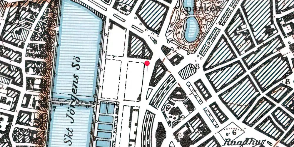 Historisk kort over Klampenborgbane Station [1863-1887]
