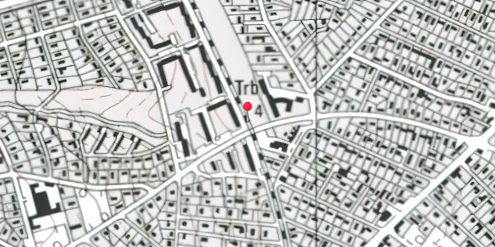 Historisk kort over Vestre Strandallé Letbanestation Historisk kort over Vestre Strandallé Letbanestation