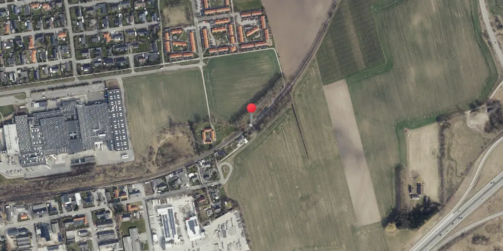 Historisk kort over Hovmarken Letbanestation Historisk kort over Hovmarken Letbanestation
