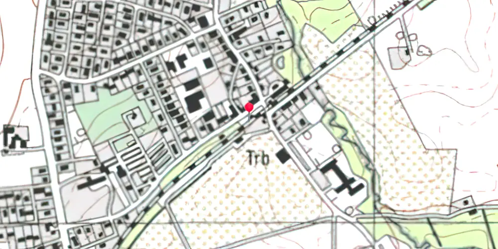 Historisk kort over Hjortshøj Letbanestation Historisk kort over Hjortshøj Letbanestation