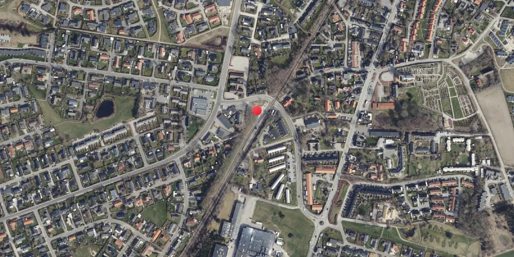 Historisk kort over Skødstrup Letbanestation Historisk kort over Skødstrup Letbanestation