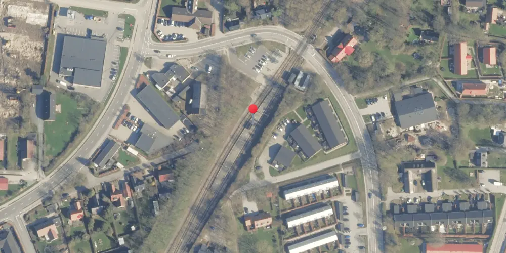 Historisk kort over Skødstrup Letbanestation Historisk kort over Skødstrup Letbanestation