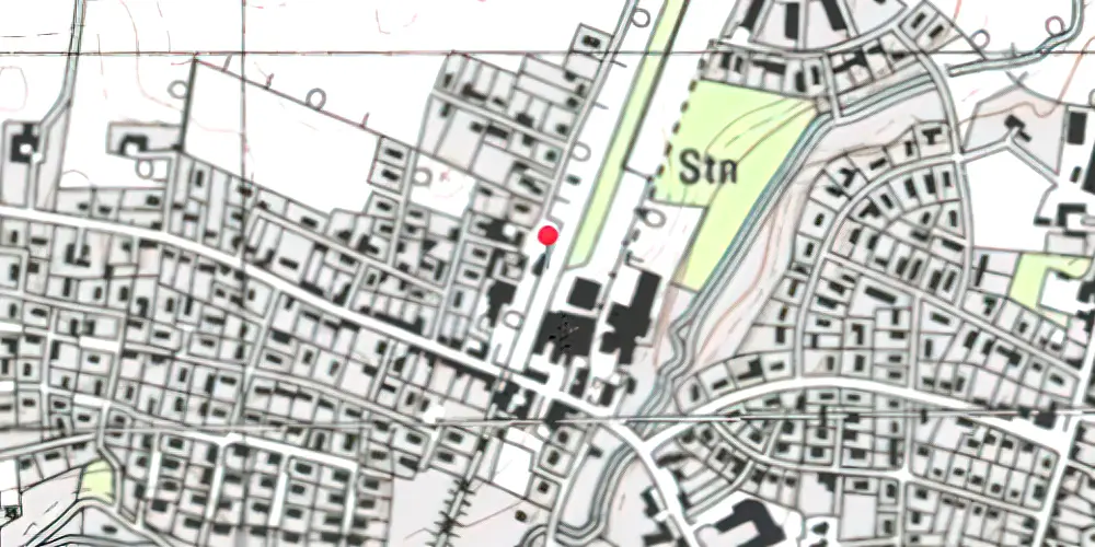 Historisk kort over Hornslet Letbanestation Historisk kort over Hornslet Letbanestation