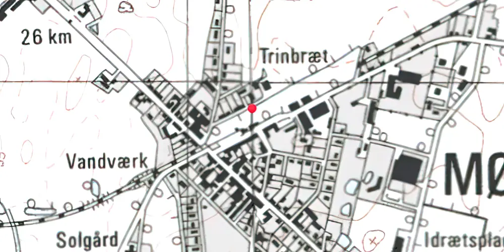 Historisk kort over Mørke Letbanestation Historisk kort over Mørke Letbanestation
