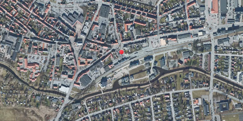 Historisk kort over Grenaa Letbanestation Historisk kort over Grenaa Letbanestation