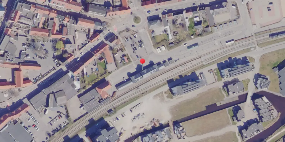 Historisk kort over Grenaa Letbanestation Historisk kort over Grenaa Letbanestation