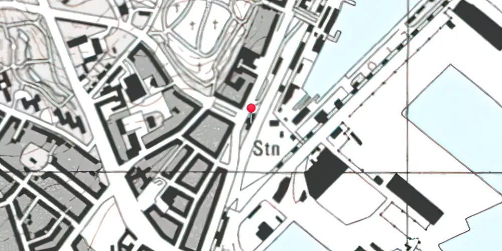 Historisk kort over Østbanetorvet Letbanestation Historisk kort over Østbanetorvet Letbanestation