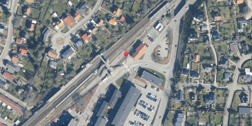 Historisk kort over Viby Jylland Letbanestation Historisk kort over Viby Jylland Letbanestation