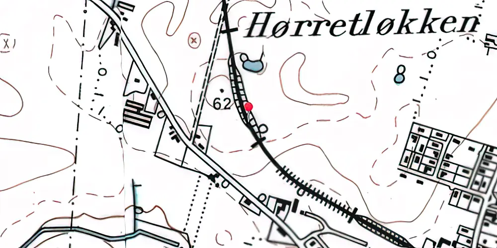 Historisk kort over Mølleparken Letbanestation Historisk kort over Mølleparken Letbanestation