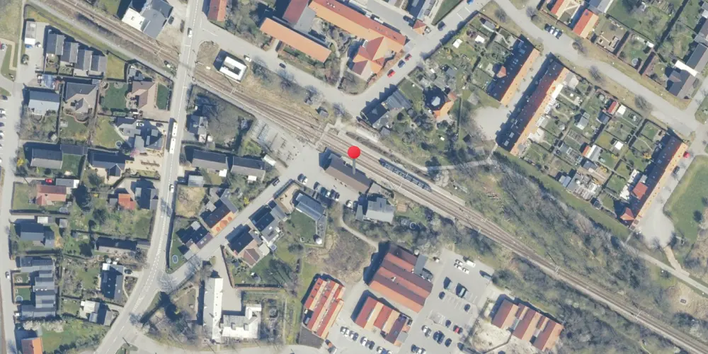 Historisk kort over Mårslet Letbanestation Historisk kort over Mårslet Letbanestation