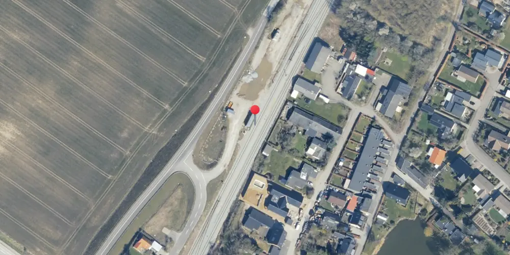 Historisk kort over Mundelstrup Teknisk Station Historisk kort over Mundelstrup Teknisk Station