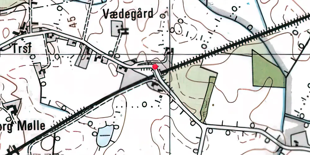 Historisk kort over Render Trinbræt Historisk kort over Render Trinbræt