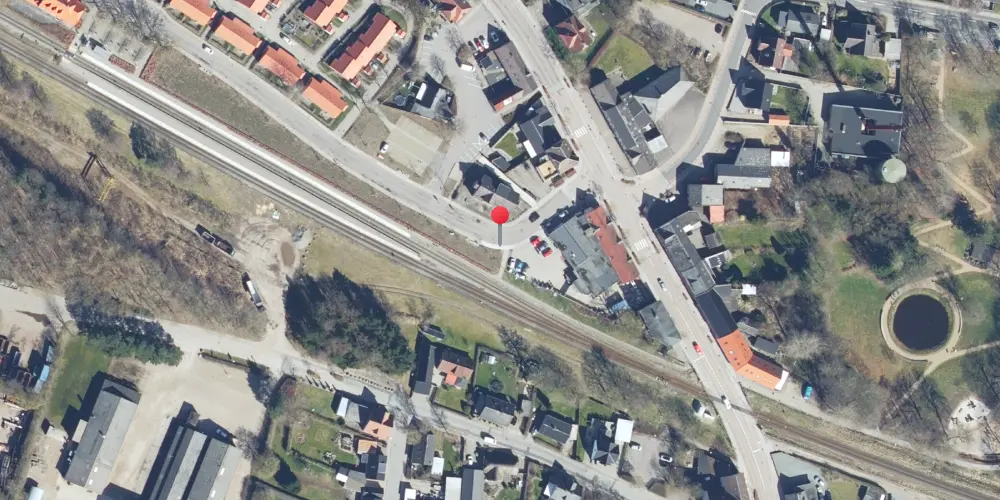 Historisk kort over Rødkærsbro Station [1863-1912]