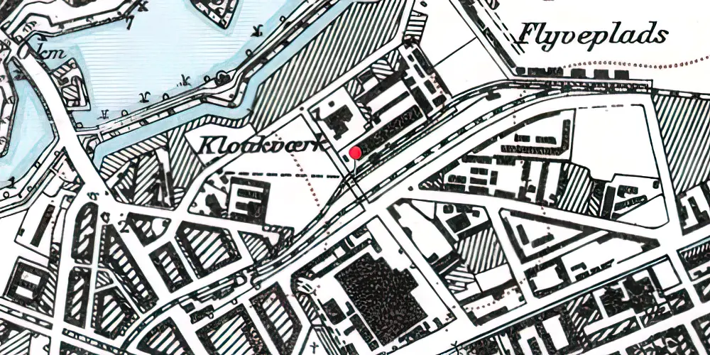 Historisk kort over Amagerbro Godsstation