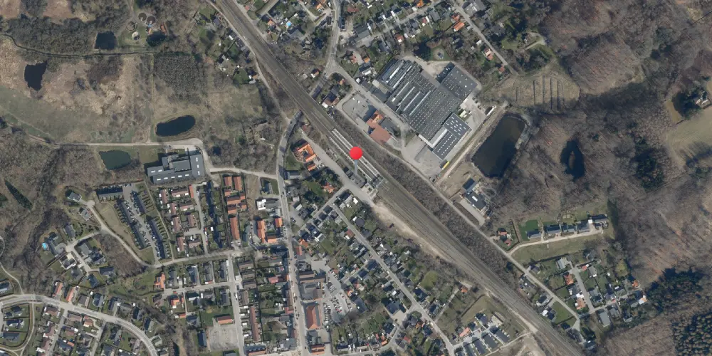 Historisk kort over Tommerup Station Historisk kort over Tommerup Station