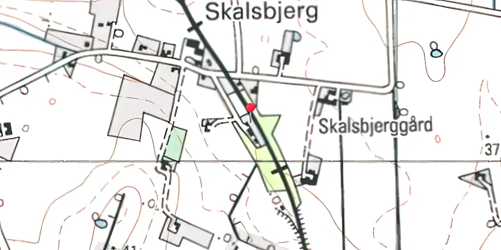 Historisk kort over Sludstrup Trinbræt Historisk kort over Sludstrup Trinbræt