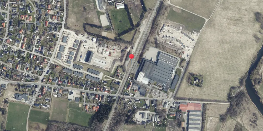Historisk kort over Stevnstrup Teknisk Station Historisk kort over Stevnstrup Teknisk Station