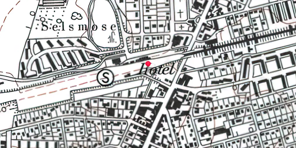 Historisk kort over Tåstrup Billetsalgssted [1978-1979]