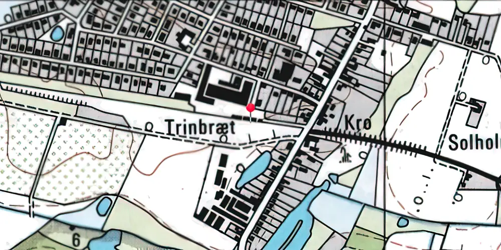 Historisk kort over Ullerslev Teknisk Station Historisk kort over Ullerslev Teknisk Station